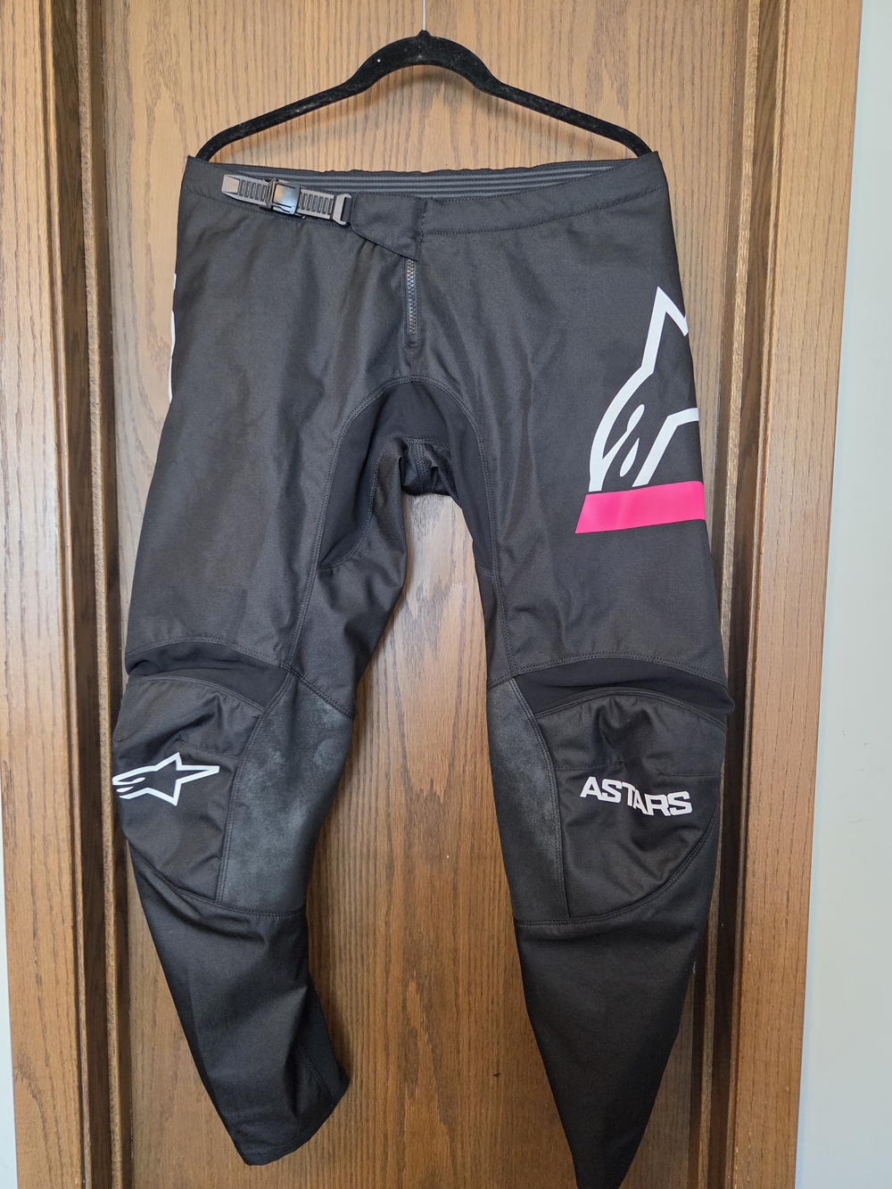 Alpinestars Black Riding Pants with Pink Accent